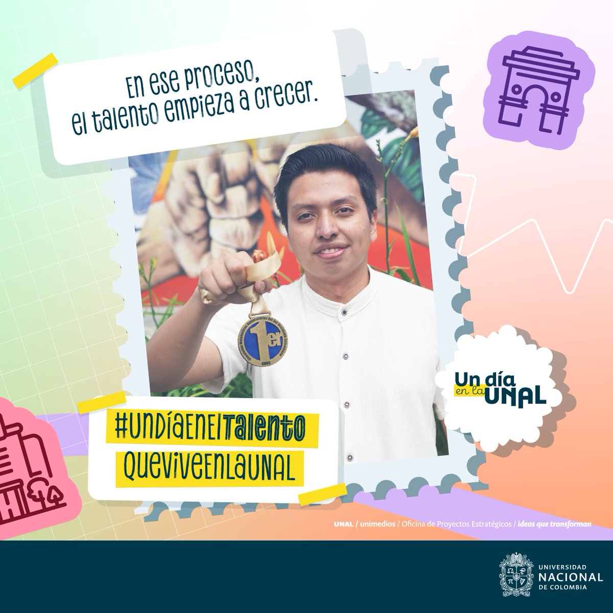 SedeManUNAL's tweet photo. #TalentoUNAL 🌱 Detrás de cada logro hay procesos invisibles: disciplina, constancia y ganas de seguir cuando cuesta. 💪 En la UNAL, el talento se construye paso a paso y deja huella en cada historia. 🎓 #UnDíaEn El Talento Que Vive En La UNAL https://t.co/RJLyTW2L42