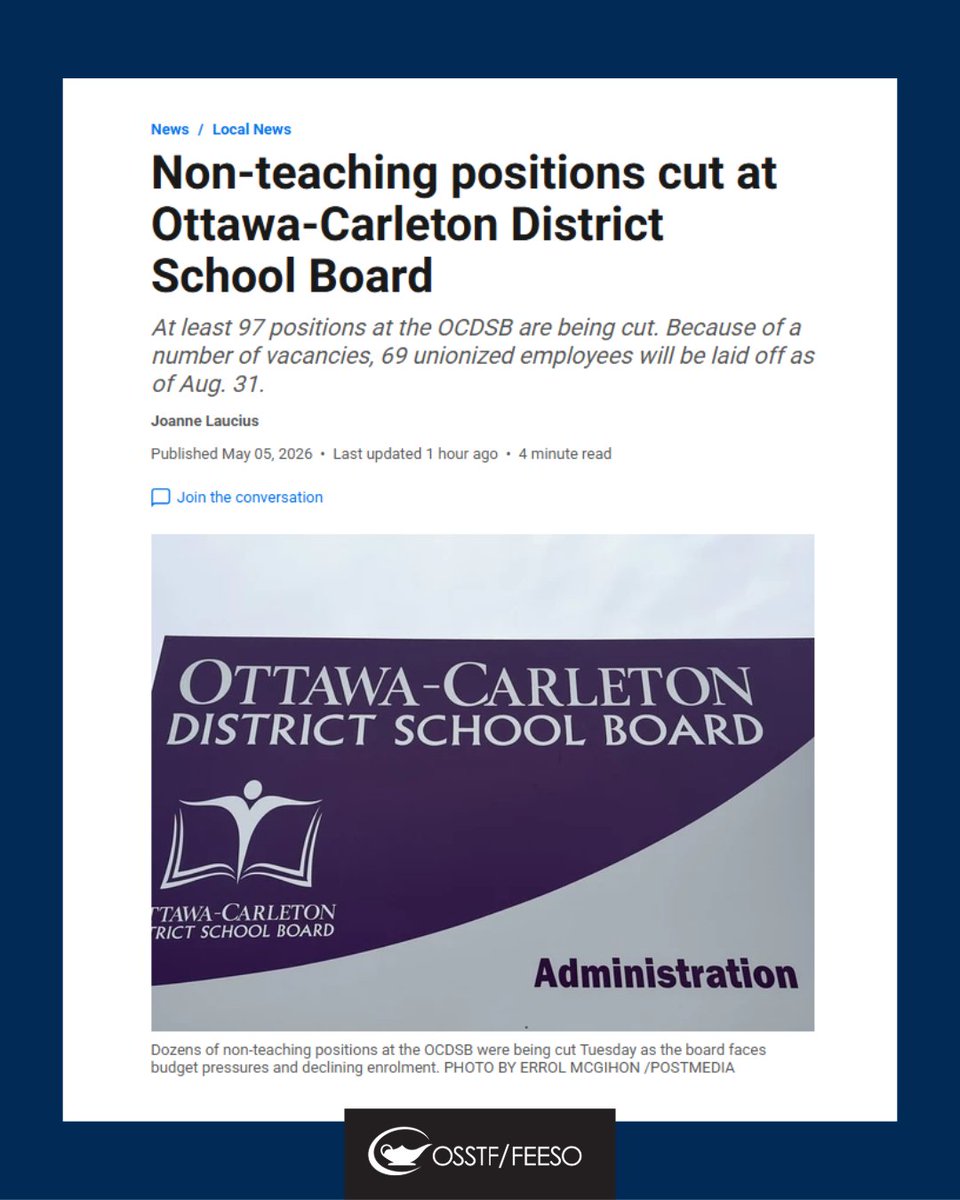 OSSTF Communications tweet media