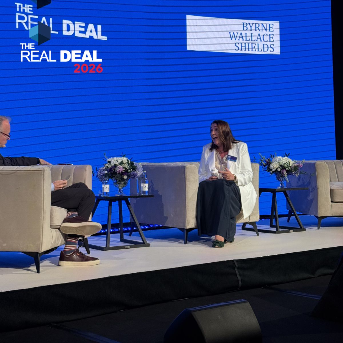 TheRealDealConf's tweet photo. Session two #TheRealDeal2026.

The SaaS Journey - @amdenn, co-founder @altifyinc , joins @cooper_m.

Founded in Dublin in '05. Scaled internationally. Sold to Upland in '19 for c.$84m. Building again with Blazer.
@AccountantsFP | @bankofireland | @RenatusCapital  | @thecurrency https://t.co/0oIBKHU96a