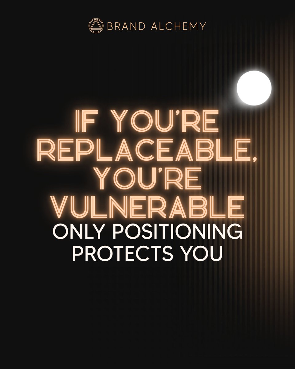brandalchemyio's tweet photo. AI can replicate skills.
Competitors can copy offers.

They can’t copy you.

Your story.
Your positioning.
Your reputation.

That’s the moat.

🎯 https://t.co/R99VxehakJ

#PersonalBranding #BrandStrategy #AuthorityBuilding #FounderBrand #BuildInPublic https://t.co/LwmSgvTGB3