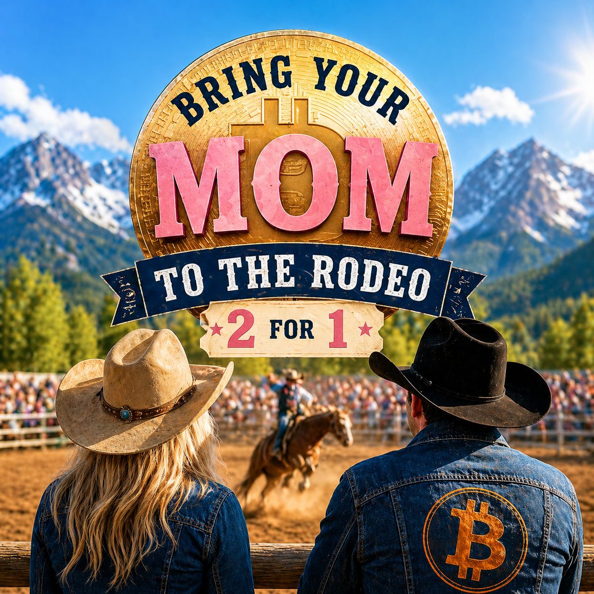 TheBitcoinRodeo's tweet photo. Forgot the gift for Mothers Day?
Good. This is better.
Bring your mom to the rodeo 🤠

Link ⬇️ https://t.co/Ok2D9oVPH0