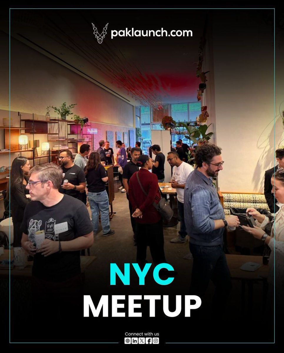 paklaunchdotcom's tweet photo. A glimpse into our NYC Meetup bringing together founders, investors, and innovators for meaningful connections and powerful conversations.
From ideas to collaborations, this is where community meets momentum.
#Paklaunch #NYCMeetup #Networking #StartupCommunity #Founders #Innovation #GlobalConnections