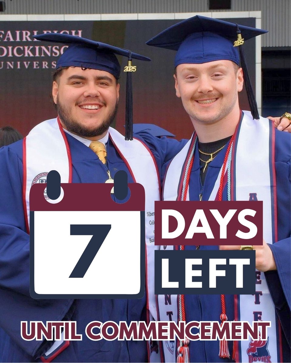 FDUWhatsNew's tweet photo. Commencement Day cannot come soon enough! #FDUGrad 🎓

Be commencement-ready, info here: https://t.co/o5gRdyWNj7 https://t.co/5JyWYUezGn