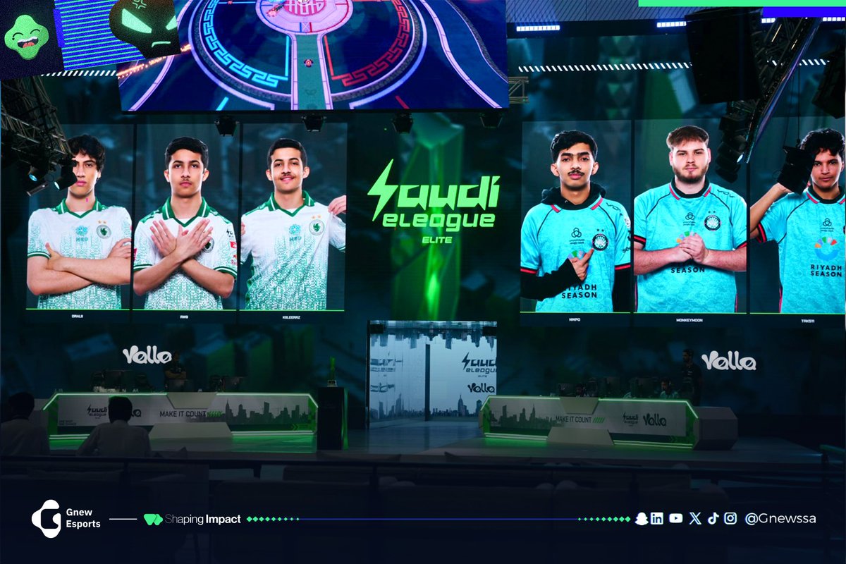 Gnewssa's tweet photo. بداية كبيرة في دوري روكيت ليق من منافسات الدوري السعودي للرياضات الإلكترونية 🔥🤩

#الحدث_من_زاويتنا - #Shaping_Impact https://t.co/5Ad3kLkveF