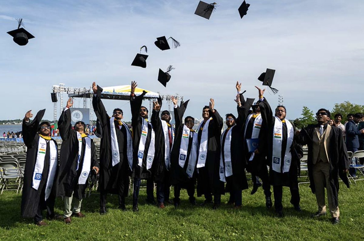 UMass's tweet photo. Throwback to 2025 commencement, looking forward to celebrating again. 🎓 Check out the dates below &amp; mark your calendars! 

@UMassAmherst: May 15 + May 16
@UMassBoston: May 27 + May 28
@UMassChan: May 31
@UMassD: May 21 +  May 22
@UMassLaw: May 22
@UMassLowell: May 15 + May 16 https://t.co/jwCR1EM3rU