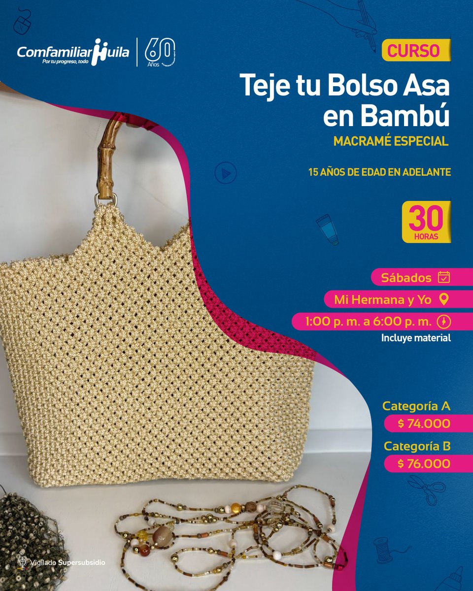 comfamiliarh's tweet photo. ✨Aprender algo nuevo también puede convertirse en una oportunidad para crecer. Crea piezas únicas con tus manos y descubre cómo tu talento puede ayudarte a generar ingresos desde casa. 🧶✍🏻

📲 Más información aquí: https://t.co/Dii1JLdyd4 https://t.co/nQVRZuVAg9