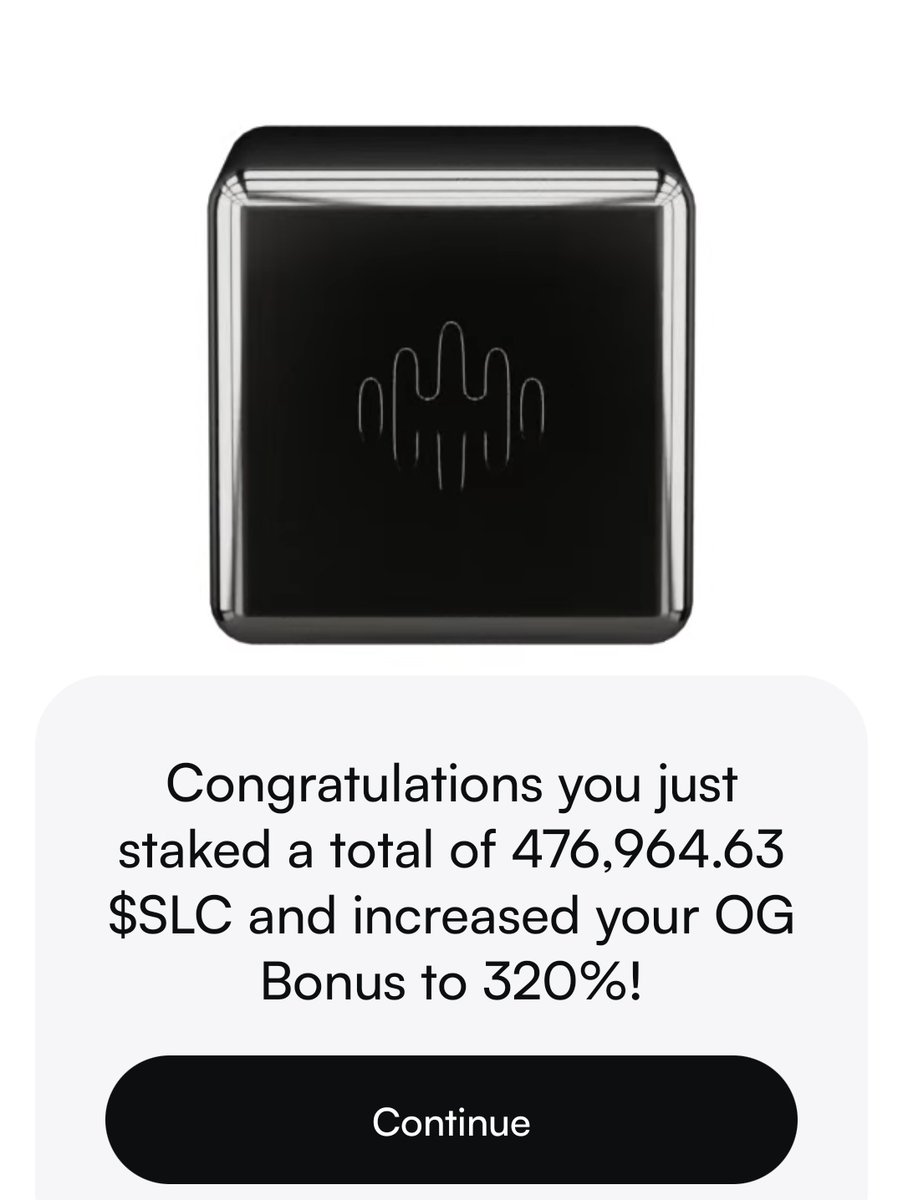 smartchain01's tweet photo. Monthly ritual!

Season 15 done✅
Staking done✅

How much $SLC did you stake peeps? https://t.co/ldfqEROE0d