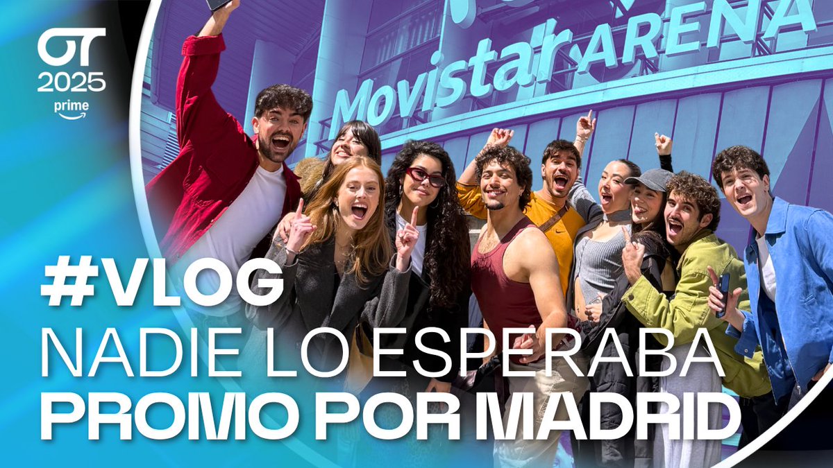 OT_Oficial's tweet photo. Nadie esperaba que hoy hubiera VLOG, pero aquí está porque @salmadediego_ así lo quiso 👉🏻 https://t.co/O94RgpjVU5 💙 #GiraOT2025 https://t.co/ov6qH7lLco