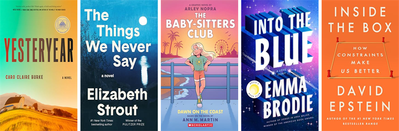 ewmlct's tweet photo. This week the Edith Wheeler Memorial Library, Monroe has 52 new books.  New items include Yesteryear, This Story Might Save Your Life, The Things We Never Say, The Baby-Sitters Club 19, Into the Blue, and Inside the Box. https://t.co/uPqNn2mnS9 https://t.co/lRa8FSbmZv