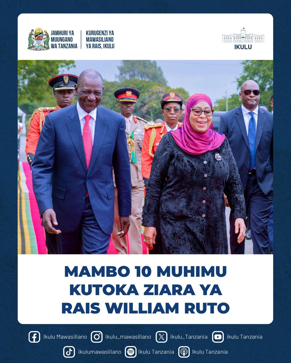 ikulumawasliano's tweet photo. #KaziNaUtuTunasongaMbele
#TabasamuLaUtu
#maendeleoendelevu 
#diplomasiayakiuchumi https://t.co/I7uNIkk3ZA