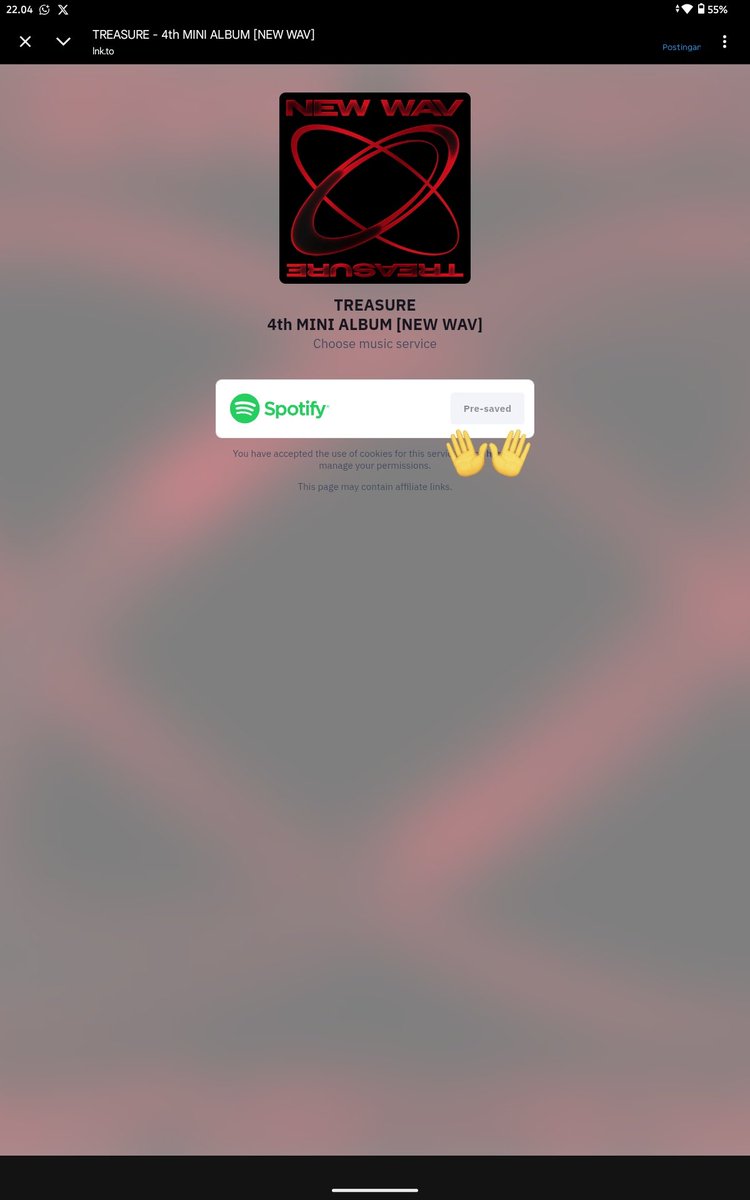 Jangan lupa Pre-Save dan Pre-Add 

target Pre-Save Pre-add ini kalau bisa nyentuh 1.000.000 jd sabi pake akun kalian yg lain dan pake semua app yg dipunya