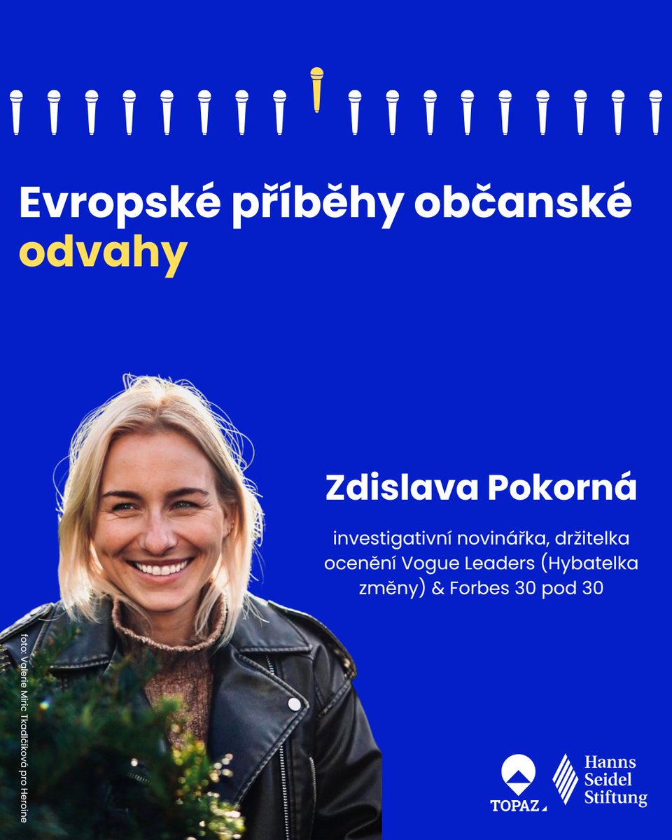 TOPAZcs's tweet photo. 🎙️Představujeme vám hosta naší debaty “Evropské příběhy občanské odvahy”, kterou pořádáme 16.5. od 17:00 do 18:50 v rámci mezinárodní knižního festivalu Svět knihy. 

🔗 Více informací v naší FB události: https://t.co/KjzIHFYe46 https://t.co/9Y3sC5xpzT