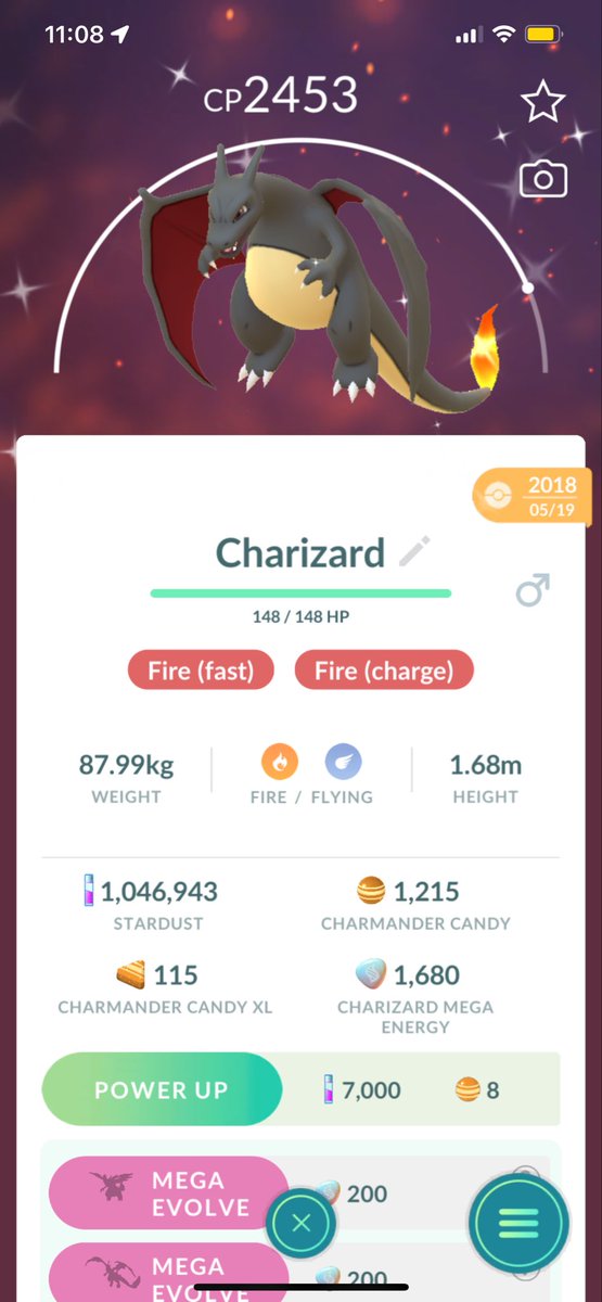 FluffyBlueWolf's tweet photo. @LechendHero86 My first 3 shinies!! Charizard is from the very first community day! c: https://t.co/PJ5nrYBcRq