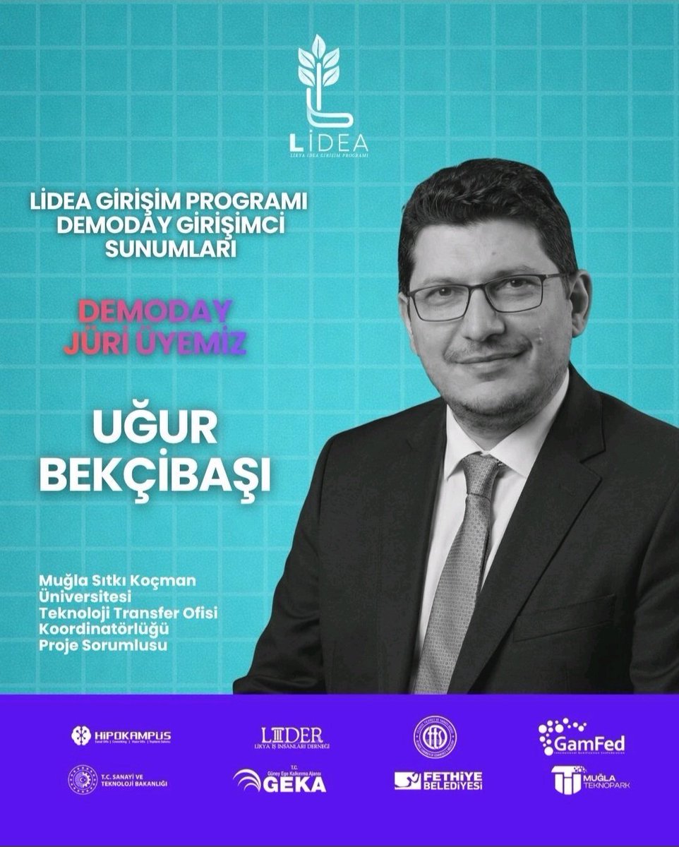 LideaGirisim's tweet photo. LIDEA Girişim Programı DemoDay sürecinde değerli katkılarıyla aramızda yer alacak jüri üyemiz Uğur Bekçibaşı'nı tanıtmaktan memnuniyet duyuyoruz.

🔗https://t.co/oIF0RUwep4 https://t.co/bLIAdSB48D