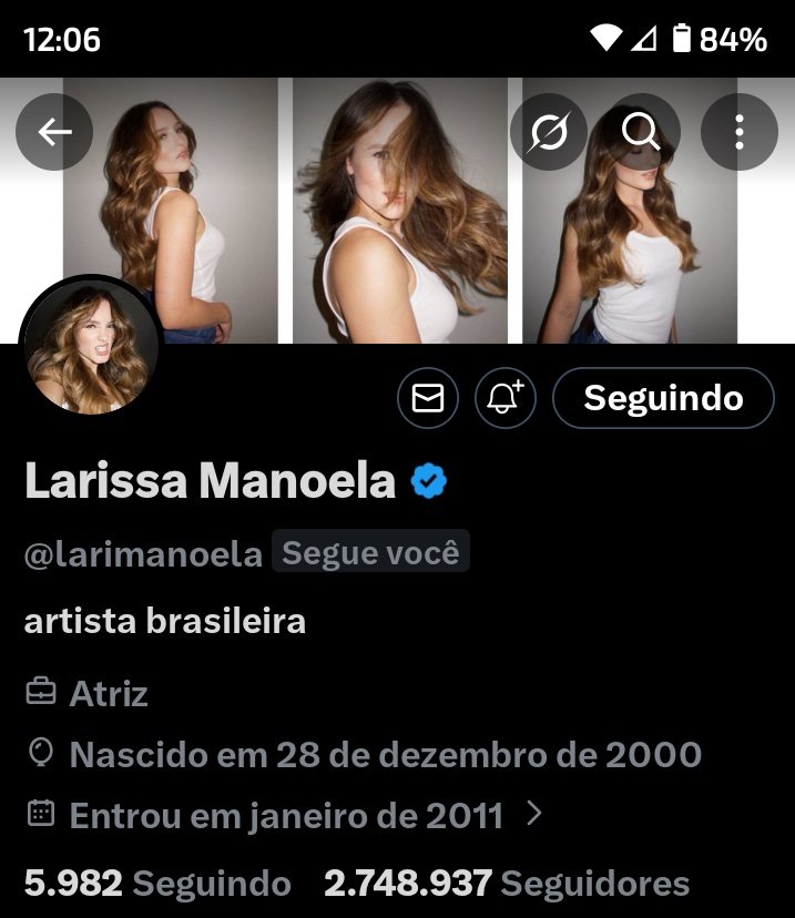 TikoReal's tweet photo. Toda vez que lembro que a queen @larimanoela me segue desde a pandemia eu fico tipo: "Bixa...ela me segue!" Kkkkkkk a ficha nunca cai! https://t.co/5lRd7JfLO7