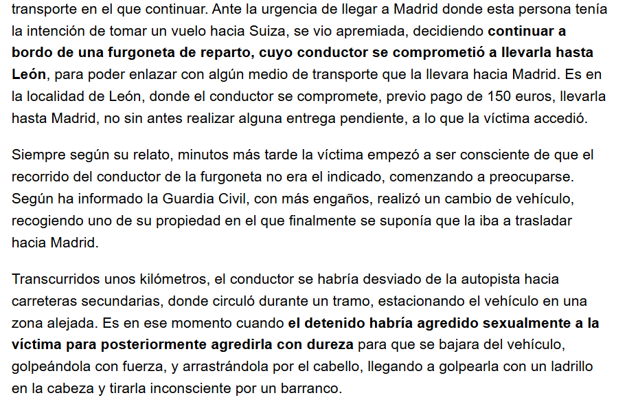 queremos la cara del violador en portada de los periódicos y en toles paredes. que nun quede una persona ensin saber que ye un violador, un agresor y, si m'apuráis, un asesín.