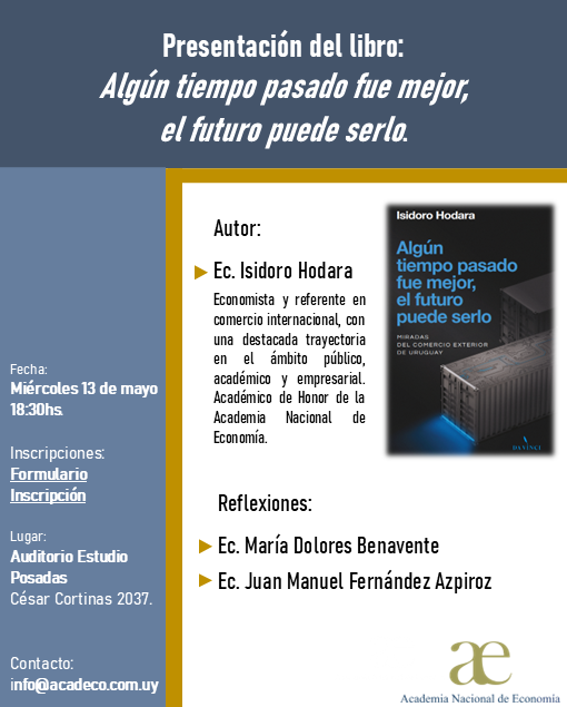AcadecoUruguay's tweet photo. Los esperamos para compartir esta instancia de reflexión e intercambio académico.

#AcademiaNacionalDeEconomía #Economía #ComercioInternacional https://t.co/tAKuqxHB1a
