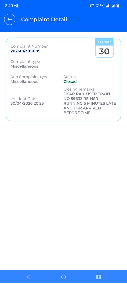 PuspenderSamla3's tweet photo. @drmbikaner 
R/s daily is train ko bhiwani janbuchkar late Kiya jata h pls take action in this matter
Or ATR ye rahi h https://t.co/3VK4Z6bayN