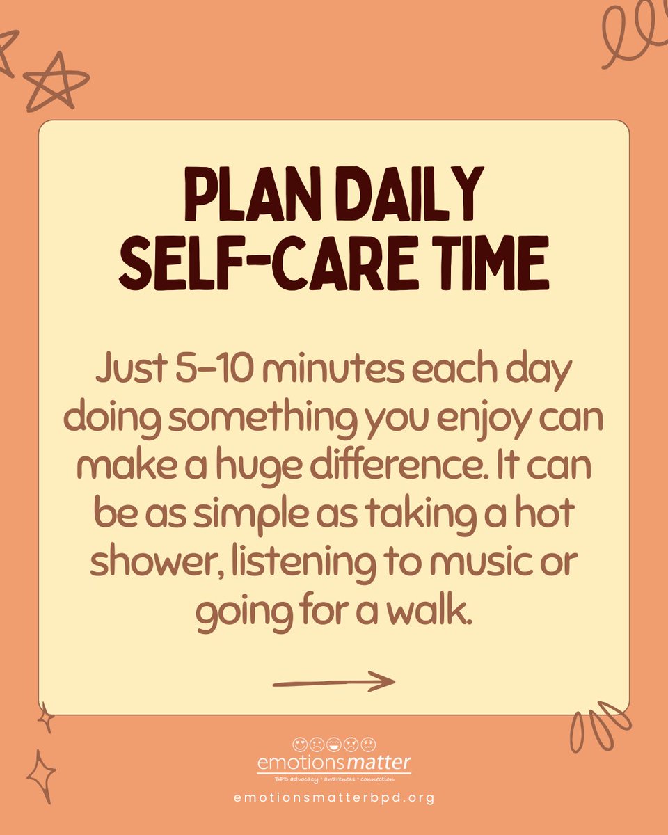 embpd's tweet photo. When you’re running on empty, self-care can feel impossible. For many people living with BPD, emotional exhaustion can hit hard and fast. These 3 small shifts can help make rest feel more realistic. What’s one small thing you do when you’re feeling depleted? https://t.co/B4275DlXEc