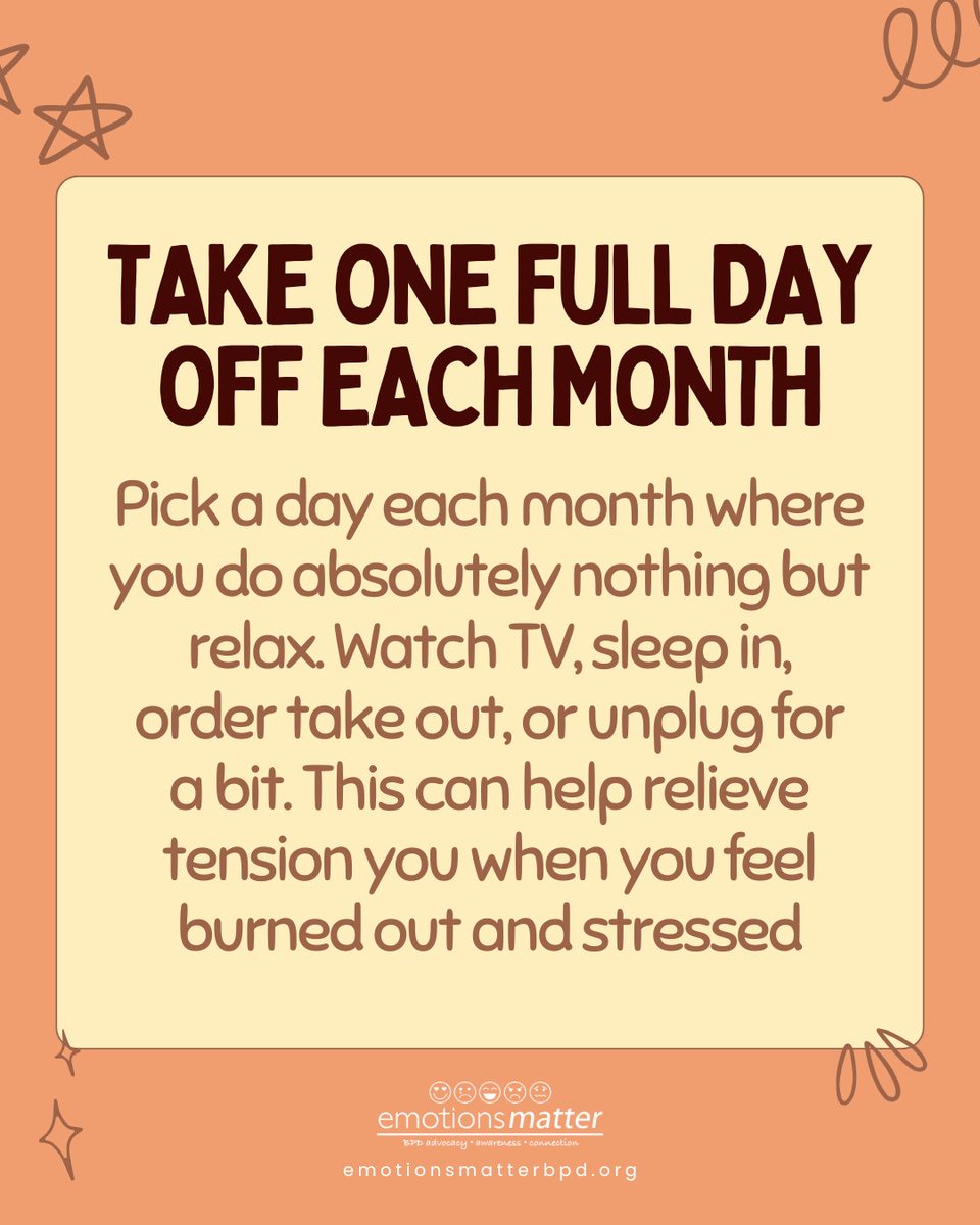 embpd's tweet photo. When you’re running on empty, self-care can feel impossible. For many people living with BPD, emotional exhaustion can hit hard and fast. These 3 small shifts can help make rest feel more realistic. What’s one small thing you do when you’re feeling depleted? https://t.co/B4275DlXEc