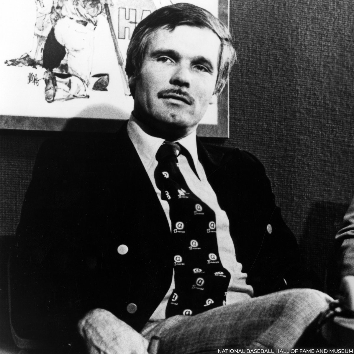 baseballhall's tweet image. The Hall of Fame remembers Ted Turner, who passed away Wednesday at the age of 87.

Turner, who owned the @Braves for 20 years, built a media empire that took his club to new heights of national exposure while capturing the 1995 World Series championship.