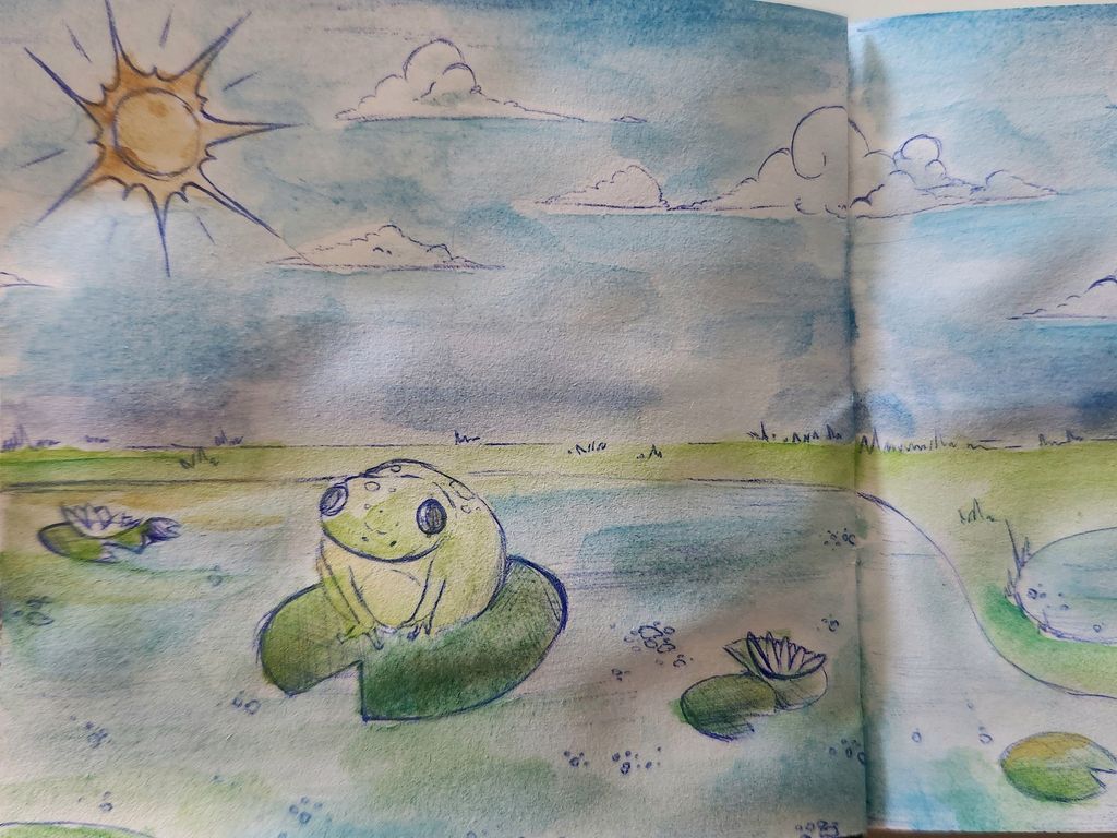 keepingitsktchy's tweet photo. Goofy ah 🐸✨️
#watercolor #frogart #artistsonX https://t.co/yjQLrlAQkZ