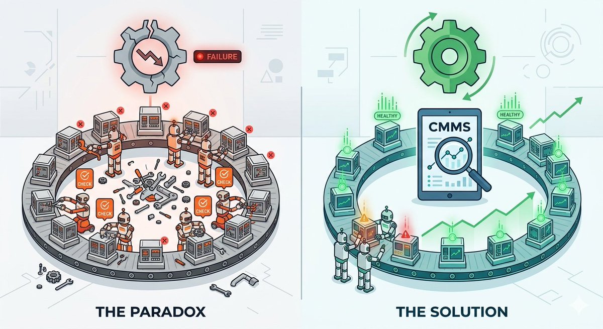 MAPCONtech's tweet photo. Too much maintenance isn't beneficial for your assets. MAPCON helps you schedule proper maintenance. https://t.co/kc5DgLwM0m https://t.co/7nFZaG8RnH