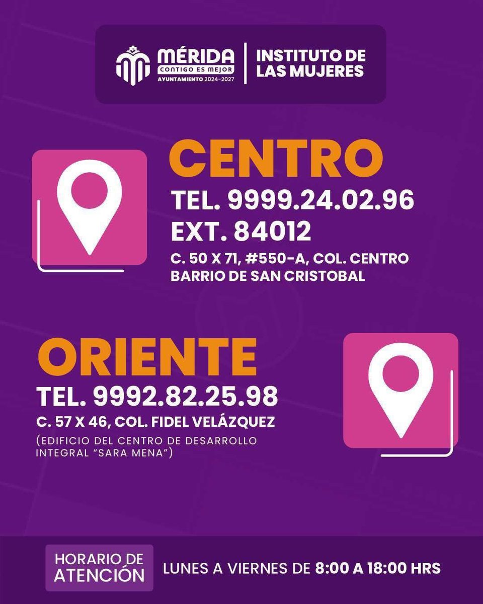 Inst. Mujer Mérida tweet media