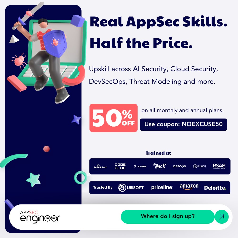 AppSecEngineer tweet media