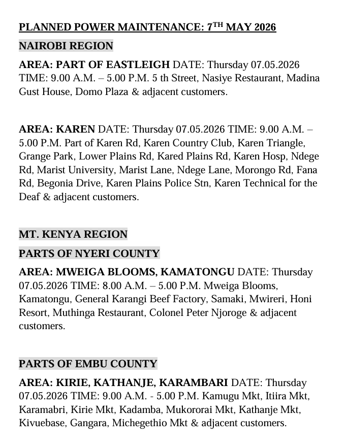 Kenya Power tweet media