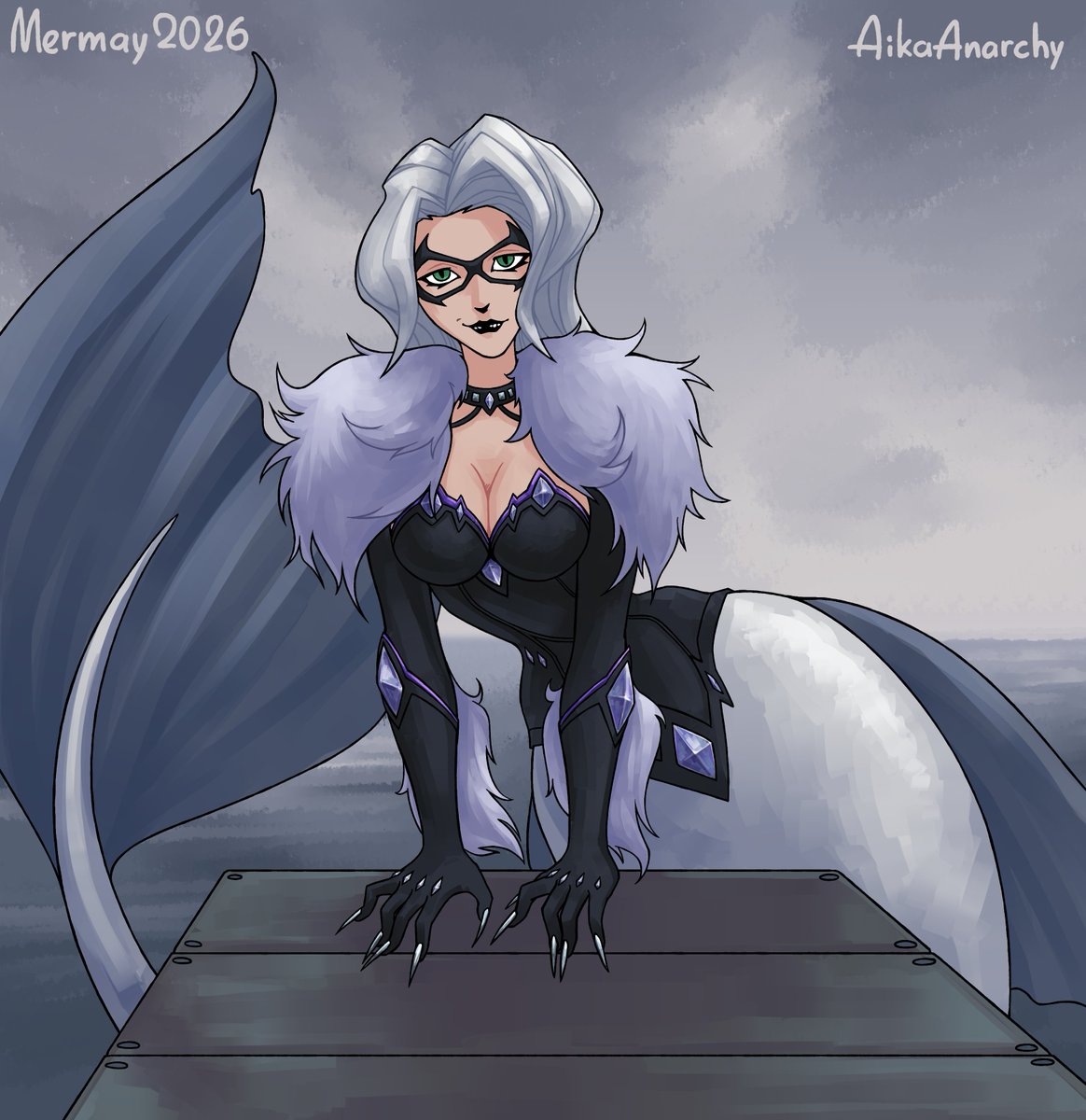 AikaAnarchy's tweet photo. The theme of the second day of Childhood Crush. I always thought Felicity was Spider-Man's best girlfriend.
(Yes, I know it's not day two)

#mermay2026 #mermay #marvelrivals #blackcat https://t.co/wwCtZRa9ZL