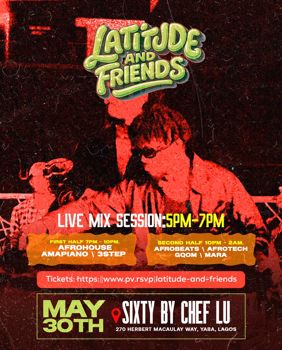 Latitudenfrenns's tweet photo. Second Edition of Latitude And Friends 30th this month! Early bird tickets out now!
🎫: https://t.co/IQTZQ25QGy https://t.co/Q9SHDeYroQ