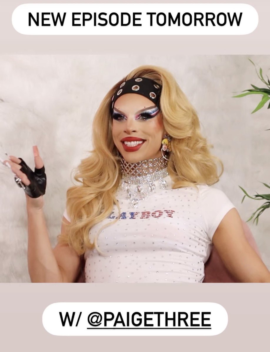 Drag_Crave's tweet photo. Paige Three has been revealed to be the next guest to appear on Give It To Me Straight, premiering tomorrow. https://t.co/p5IHH4FEj8