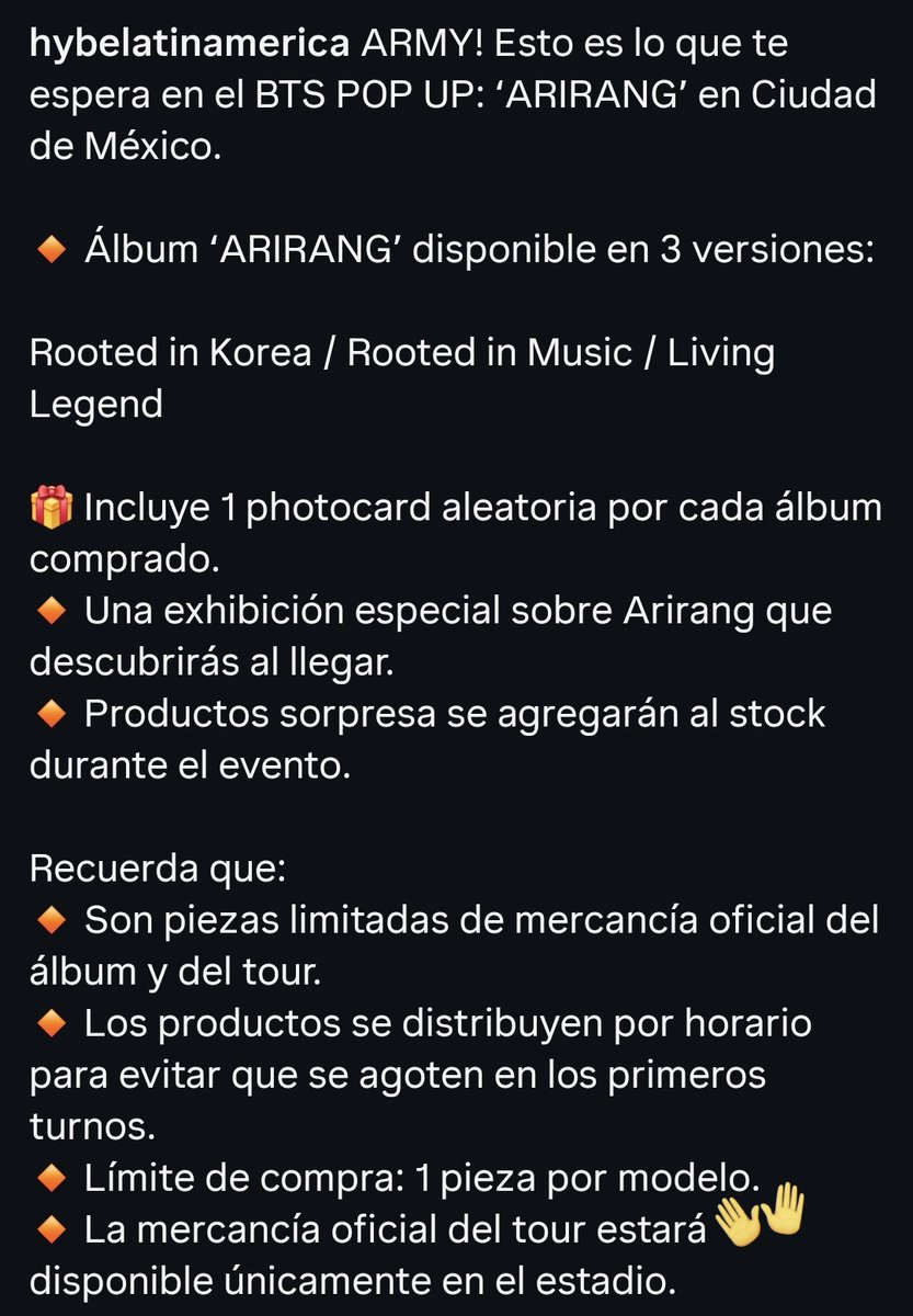 Respeten a los fans y lo que USTEDES establecieron‼️
<a href="/hybe_latam/">HYBE Latin America</a> <a href="/ocesa_kpop/">OCESA K-pop</a> <a href="/HYBE_MERCH/">HYBE MERCH</a> <a href="/Profeco/">Profeco</a>