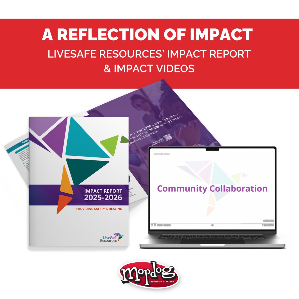 Mopdog's tweet photo. Mopdog is honored to share our client LiveSafe Resources’ recent impact report and featured Mopdog-produced videos that highlight their commitment to serving survivors and victims of sexual abuse and domestic violence. Check it out: https://t.co/UOt7xjtVCp https://t.co/gfloBJ2qon
