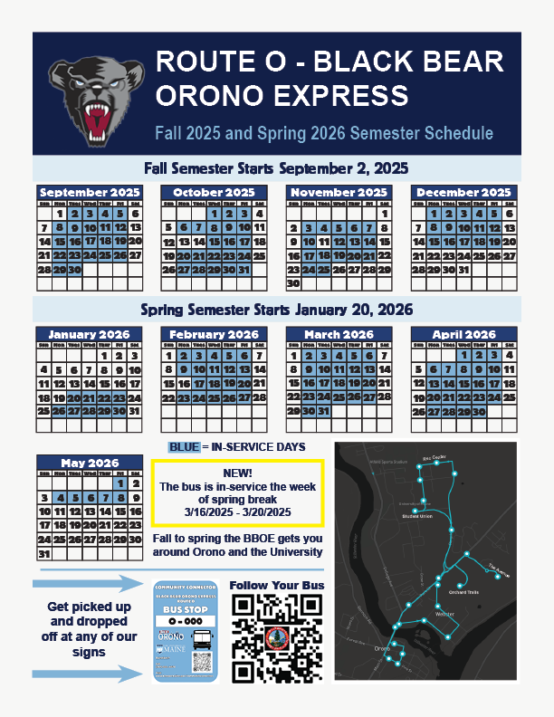 batcc's tweet photo. **NOTICE** - The Community Connector’s BBOE🚍will have its final day of service for the summer on May 8, 2026. https://t.co/LCi9JGe9fL