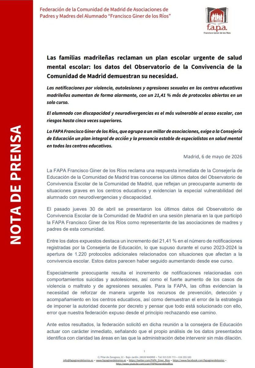 FAPA Giner Ríos tweet media