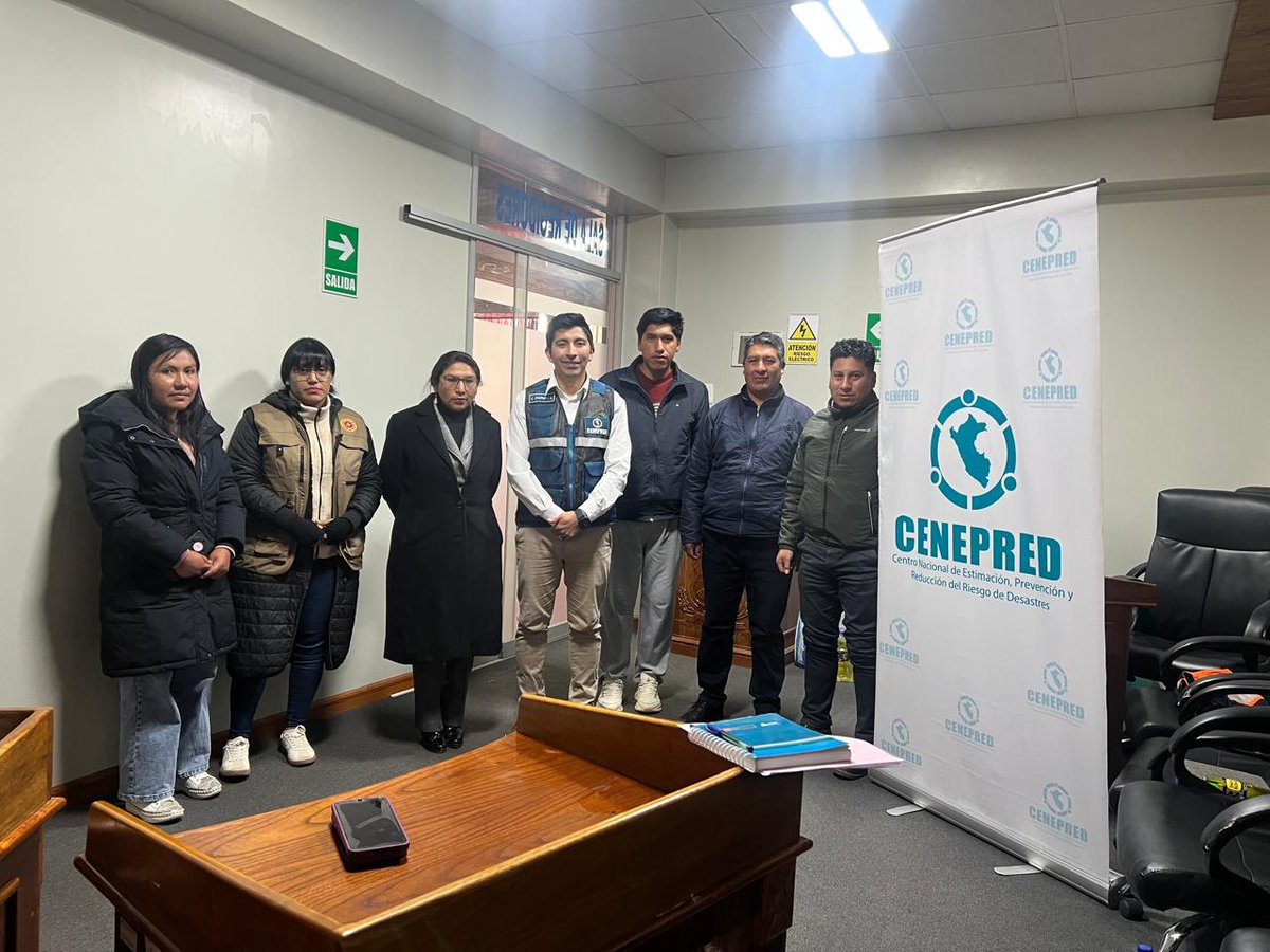 CENEPRED's tweet photo. 📍Puno | Se brindó asistencia especializada a los integrantes de los ET de las municipalidades distritales de #Cojata, #Pusi, #Inchupalla, #Huatasani, #Rosaspata, #Taraco y #Vilquechico, para la formulación y validación del PPRRD y del PEC.
👉 https://t.co/VcJN33DZYn https://t.co/o7voANvbdx
