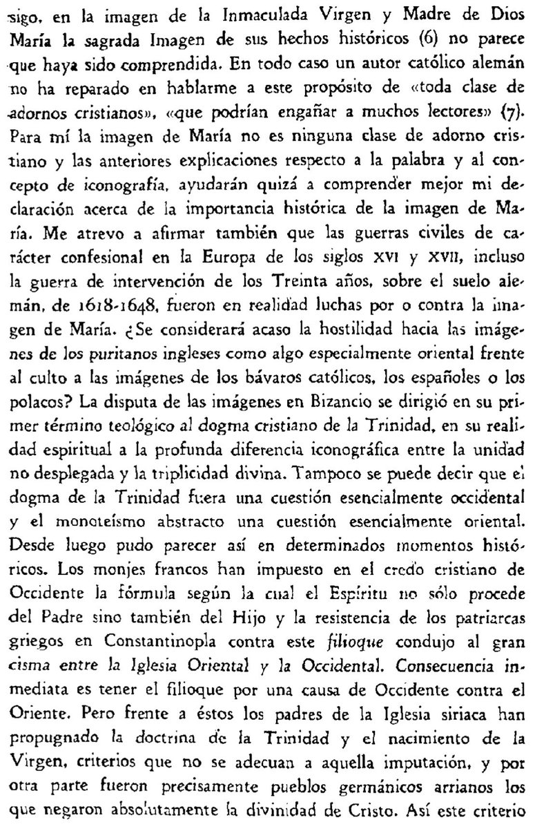 La guerra contra María, nuestra Madre, es solo una continuación de aquellos episodios que C. Schmitt señala, como la guerra de los Treinta años, entre 1618-1648. El mundo protestante, ahora tercermundizado, tiene la misión de «aplastar» la imagen de María.