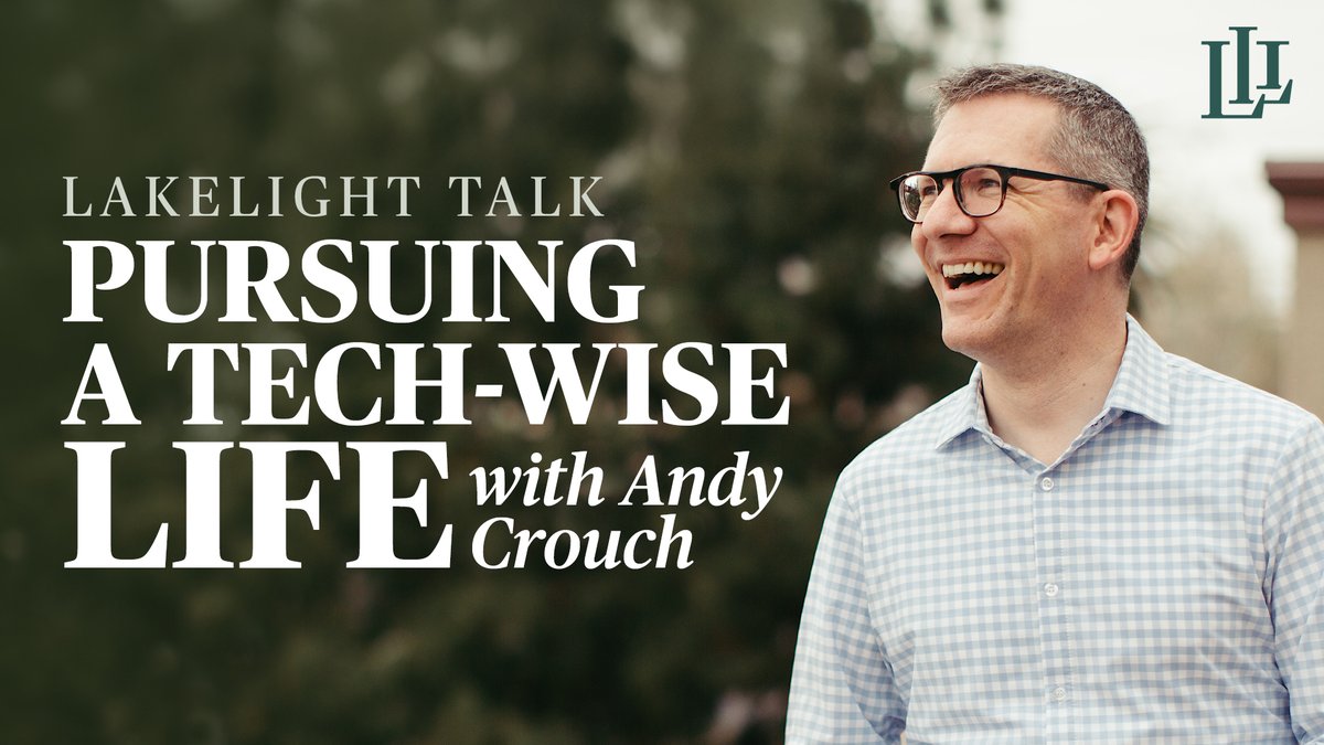 Lakelight_inst's tweet photo. Join Andy Crouch for Pursuing a Tech-Wise Life with Lakelight Institute—a timely conversation on reclaiming attention, relationships, and wisdom in a screen-saturated world. 

�� June 1st
⏰ 7pm
⛪ Christ Church Lake Forest

Save your spot today:
https://t.co/hemfJyye4c https://t.co/U1q7r2fd21