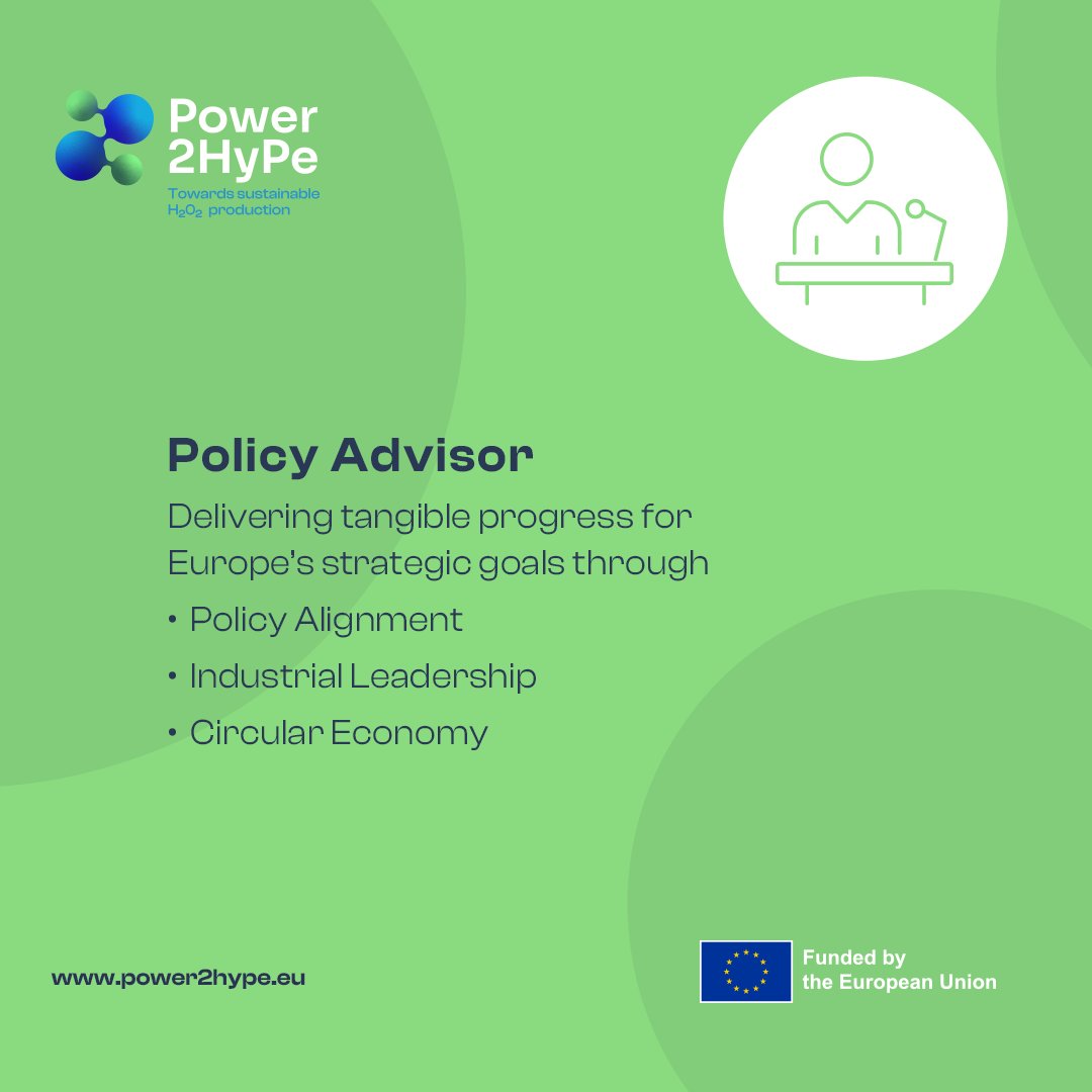 Power2HypeEU's tweet photo. Who does Power2Hype help?🌍⚡
✅ Industry: On-site H₂O₂ to cut logistical risks.
✅ Researchers: Pioneering science at an industrial scale.
✅ Citizens: Cleaner processes for everyday products.
✅ Policy: Real action for the #EUGreenDeal.

Green chemistry for a better future!🧪 https://t.co/NudmP77vTO