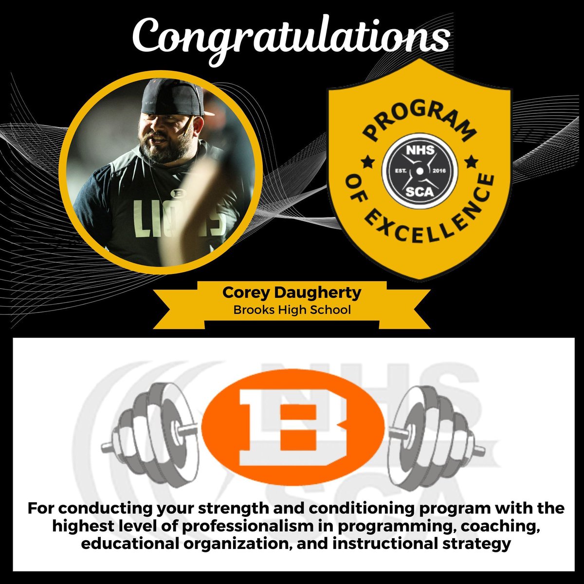 Official NHSSCA tweet media