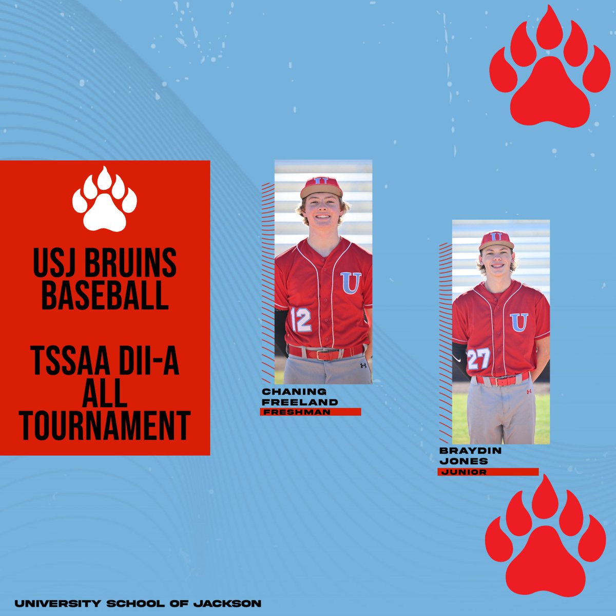 USJAthletics's tweet photo. Congratulations to these young men on their recent All District and All Region honors.  We are proud of your hard work! Go Bruins!! https://t.co/GdPaeWiryd