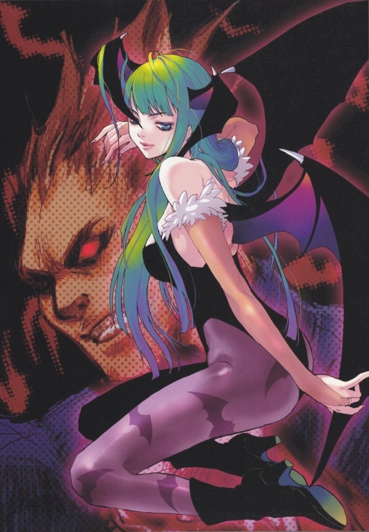 dailymorrigan's tweet photo. morrigan and demitri by atsushi suzumi https://t.co/MuCsX7TlJ1