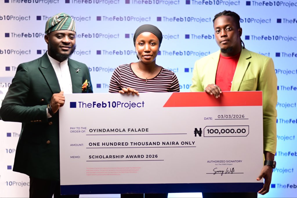 thefeb10project's tweet photo. Presenting Oyindamola Falade 
400 Level Student | 2026 TF10P Awardee https://t.co/EfBxruKazo