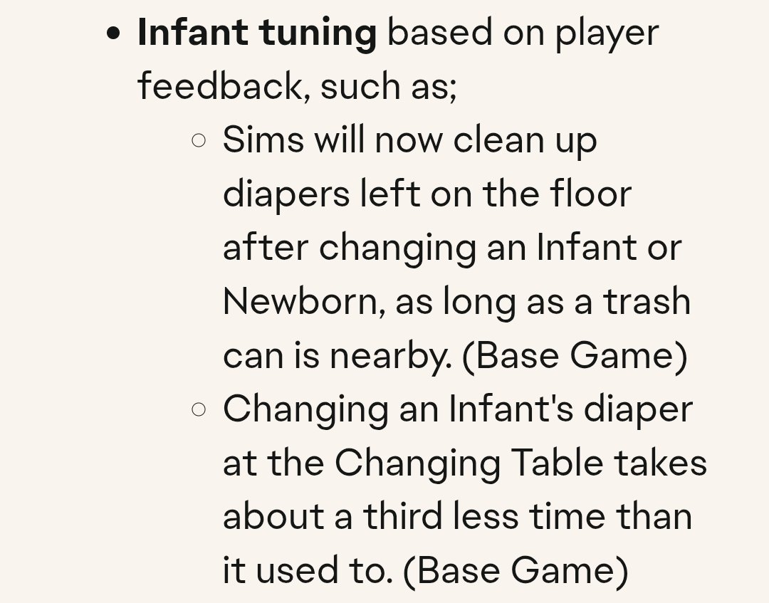 BellaLessai's tweet photo. How is this base game when there is no changing table in base game? 🤔 https://t.co/qGOiGOora4
