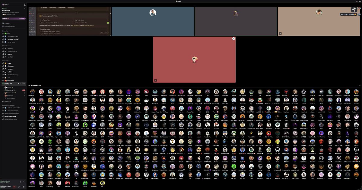 BardOfTheBlocks's tweet photo. 400+ Members tuned in for this week's Builder’s Hub

Every week, a new record is set

@RialoHQ @itachee_x @ericargent31113 @0x_alextine https://t.co/7YX4fYsu5u