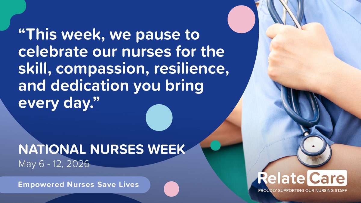 RelateCare's tweet photo. This Nurses Week, we celebrate our nurses for the compassion, expertise, and commitment they bring to every patient interaction.

At RelateCare, we proudly support nursing professionals who put patients first and help deliver meaningful care experiences, every single day. https://t.co/qzdGaOQx2C