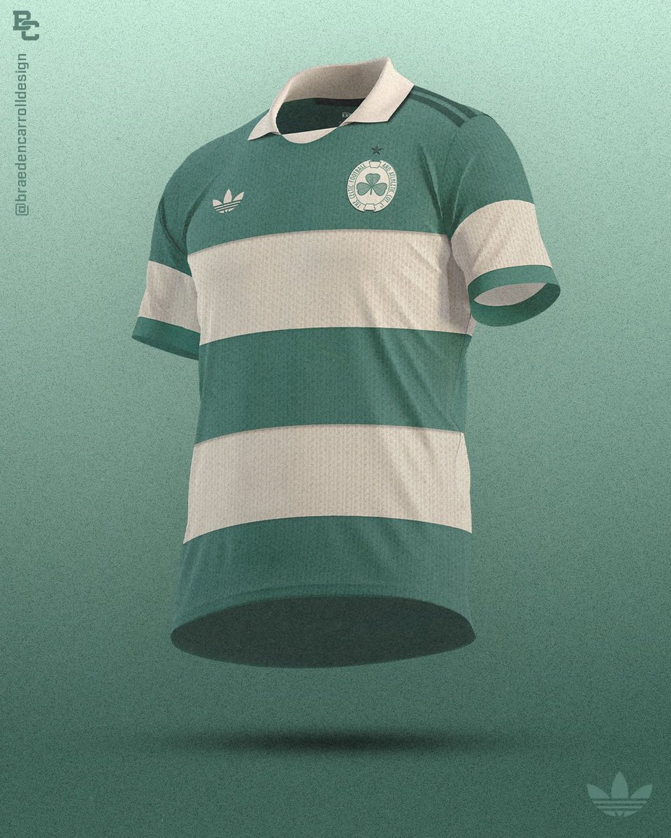 BCarrollDesign's tweet photo. @classicshirts Retro kit concept using the 1920s logo☘️ https://t.co/RfOu21VUrm