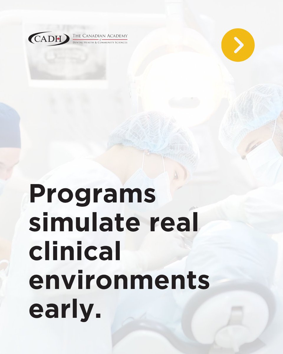 CADHCS's tweet photo. Training for dental careers is more than theory. At the Canadian Academy of Dental Health &amp; Community Sciences, students practise in simulated clinical settings, build routines, and develop confidence through repetition before entering real workplaces. 🔗 https://t.co/Yb1X5vMi9D https://t.co/Vwab2jd0Dc